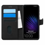 Microsonic Casper Via F20 Fabric Book Wallet Siyah Cep Telefon Kılıfı
