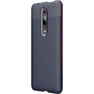 Microsonic CS110-LCV Xiaomi Redmi K20 Deri Dokulu Silikon Lacivert Kılıf