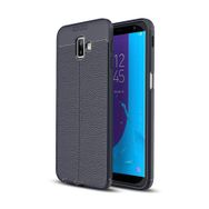 Microsonic CS110-LTHR-SFT-GLX-J6P-LCV Samsung Galaxy J6 Plus Deri Dokulu Lacivert Silikon Kılıf