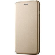Microsonic CS150-NW-FLP-LTHR-HW-Y6-2018-GLD Huawei Y6 2018 Ultra Slim Leather Design Flip Cover Gold Kılıf