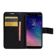 Microsonic Cüzdanlı Deri Samsung Galaxy A6 Plus 2018 Siyah Kılıf