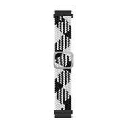 Microsonic Garmin Venu 3 Braided Loop Band Siyah Beyaz Kordon