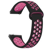 Microsonic Garmin Vivoactive 4 Rainbow Gently Band Siyah Pembe Kordon