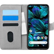 Microsonic General Mobile GM 20 Fabric Book Wallet Gri Cep Telefon Kılıfı