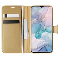 Microsonic General Mobile GM 22 Delux Leather Wallet Gold Cep Telefon Kılıfı