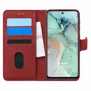 Microsonic General Mobile GM 22 Fabric Book Wallet Kırmızı Cep Telefon Kılıfı
