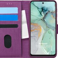 Microsonic General Mobile Gm 22 Plus Fabric Book Wallet Mor Cep Telefon Kılıfı