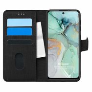 Microsonic General Mobile Gm 22 Plus Fabric Book Wallet Siyah Cep Telefon Kılıfı