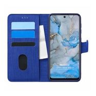 Microsonic General Mobile GM 22 Pro Fabric Book Wallet Lacivert Cep Telefon Kılıfı
