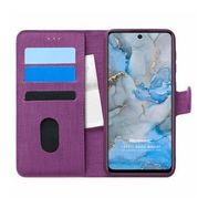 Microsonic General Mobile GM 22 Pro Mor Fabric Book Wallet Cep Telefon Kılıfı