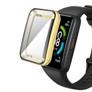 Microsonic Huawei Band 7 Kılıf 360 Full Round Soft Silicone Gold Kardon