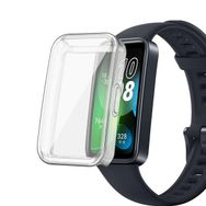 Microsonic Huawei Band 8 Kılıf 360 Full Round Soft Silicone Şeffaf Kordon