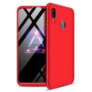 Microsonic Huawei Honor 10 Lite Double Dip 360 Protective Siyah Kırmızı Kılıf