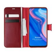 Microsonic Huawei Honor 9X Delux Leather Wallet Kırmızı Kılıf