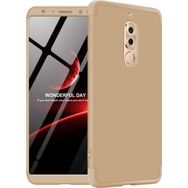Microsonic Huawei Mate 10 Lite Double Dip 360 Protective Gold Kılıf