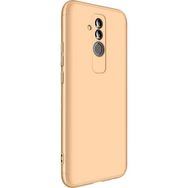 Microsonic Huawei Mate 20 Lite Double Dip 360 Protective Gold Kılıf