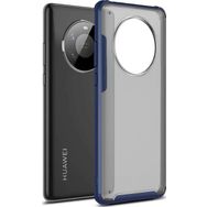 Microsonic Huawei Mate 40 Pro Frosted Frame Lacivert Cep Telefonu Kılıfı