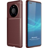 Microsonic Huawei Mate 40 Pro Legion Series Kahverengi Cep Telefonu Kılıfı
