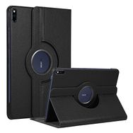 Microsonic Huawei MatePad 10.4 inç 360 Rotating Stand Deri Siyah Tablet Kılıfı