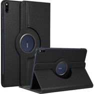 Microsonic Huawei MatePad 10.4 inç 360 Rotating Stand Deri Siyah Tablet Kılıfı