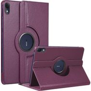 Microsonic Huawei Matepad 11 2023 360 Rotating Stand Deri Mor Tablet Kılıfı