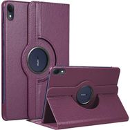Microsonic Huawei Matepad 11.5 360 Rotating Stand Deri Mor Tablet Kılıfı