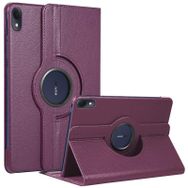 Microsonic Huawei Matepad Air 360 Rotating Stand Deri Mor Tablet Kılıfı