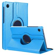 Microsonic Huawei MatePad T10 360 Rotating Stand Deri Mavi Tablet Kılıfı