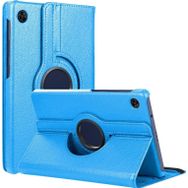 Microsonic Huawei MatePad T8 8 360 Rotating Stand Deri Mavi Tablet Kılıfı