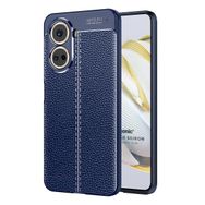 Microsonic Huawei Nova 10 SE Deri Dokulu Silikon Lacivert Kılıf
