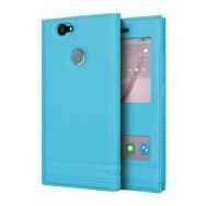 Microsonic Huawei Nova Dual View Gizli Mıknatıslı Turkuaz Kılıf
