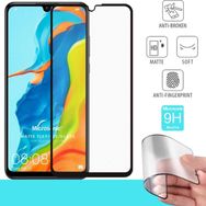 Microsonic Huawei P30 Lite Uyumlu Seramik Matte Flexible Siyah Ekran Koruyucu