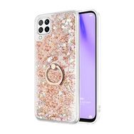 Microsonic Huawei P40 Lite Glitter Liquid Holder Gold Cep Telefonu Kılıfı