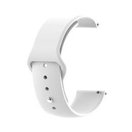 Microsonic Huawei Watch 3 Pro Silicone Sport Band Beyaz Kordon