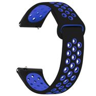 Microsonic Huawei Watch 3 Rainbow Gently Band Siyah Mavi Kordon