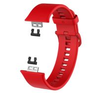 Microsonic Huawei Watch Fit için Silicone Sport Band Kırmızı Kordon
