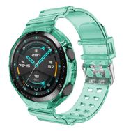 Microsonic Huawei Watch GT 2 46 mm Transparent Clear Band YeŞil Kordon
