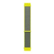 Microsonic Huawei Watch GT 3 42 mm Hasırlı Woven Sport Loop Sarı Kordon