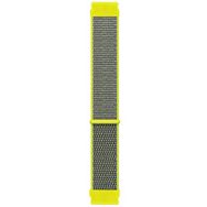 Microsonic Huawei Watch GT2 42 mm Hasırlı Woven Sport Loop Sarı Uyumlu Kordon