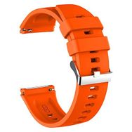 Microsonic Huawei Watch GT2 46 mm Silikon Rapid Bands Turuncu Uyumlu Kordon