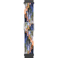 Microsonic Huawei Watch GT3 42 mm Braided Loop Band Renkli Hasırlı Kordon