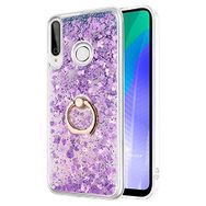 Microsonic Huawei Y6P Glitter Liquid Holder Mor Cep Telefonu Kılıfı