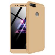 Microsonic Huawei Y7 2018 Double Dip 360 Protective Gold Kılıf