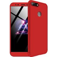 Microsonic Huawei Y7 2018 Double Dip 360 Protective Kırmızı Kılıf