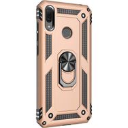 Microsonic Huawei Y7 2019 Military Ring Holder Gold Kılıf