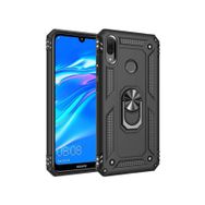 Microsonic Huawei Y7 Prime 2019 Military Ring Holder Siyah Kılıf