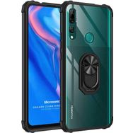 Microsonic Huawei Y9 Prime 2019 Grande Clear Ring Holder Siyah Cep Telefonu Kılıfı