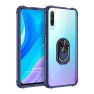 Microsonic Huawei Y9S Grande Clear Ring Holder Lacivert Cep Telefonu Kılıfı