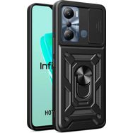 Microsonic Infinix Hot 20i Impact Resistant Siyah Cep Telefonu Kılıfı