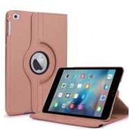Microsonic iPad Mini 4 360 Dönerli Stand Deri Rose Gold Kılıf